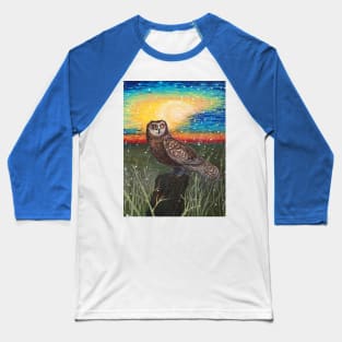 Snow Owl Baseball T-Shirt